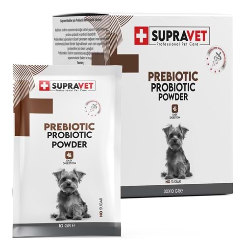 Supravet probiyotik köpek bağışıklık güçlendirici toz probiyotik + prebiyotik takviyesi 100 ml