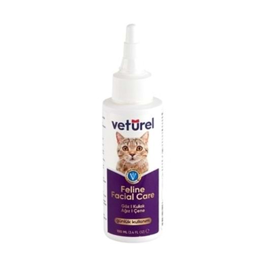 Vetürel kedi yüz bakım solüsyonu 100 ml